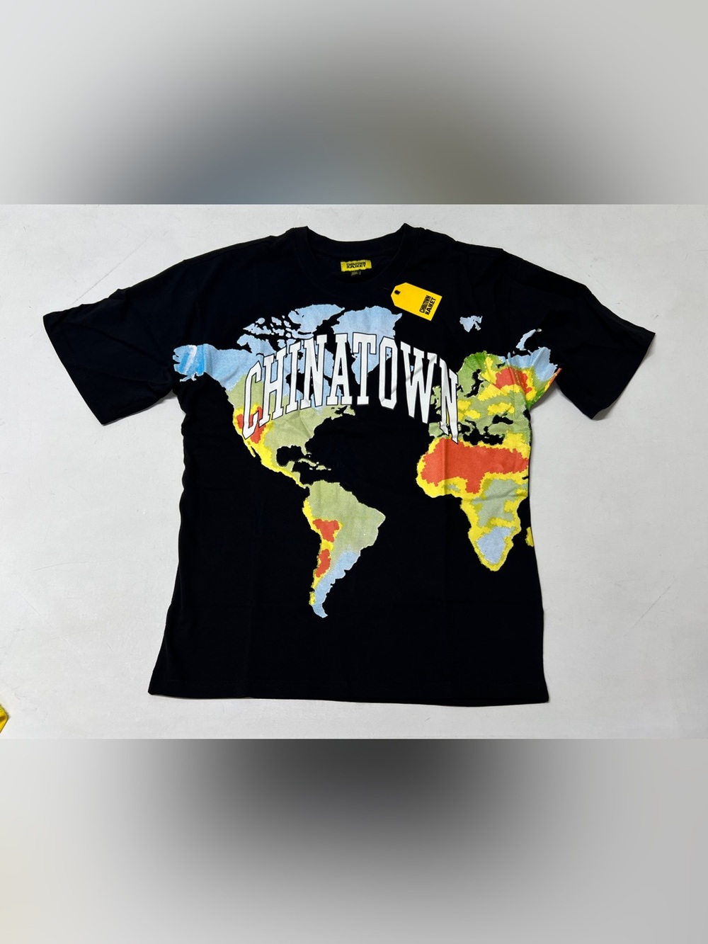 CHINATOWN Market Global Citizen Halftone Tee Black Graphic T-Shirt Size L